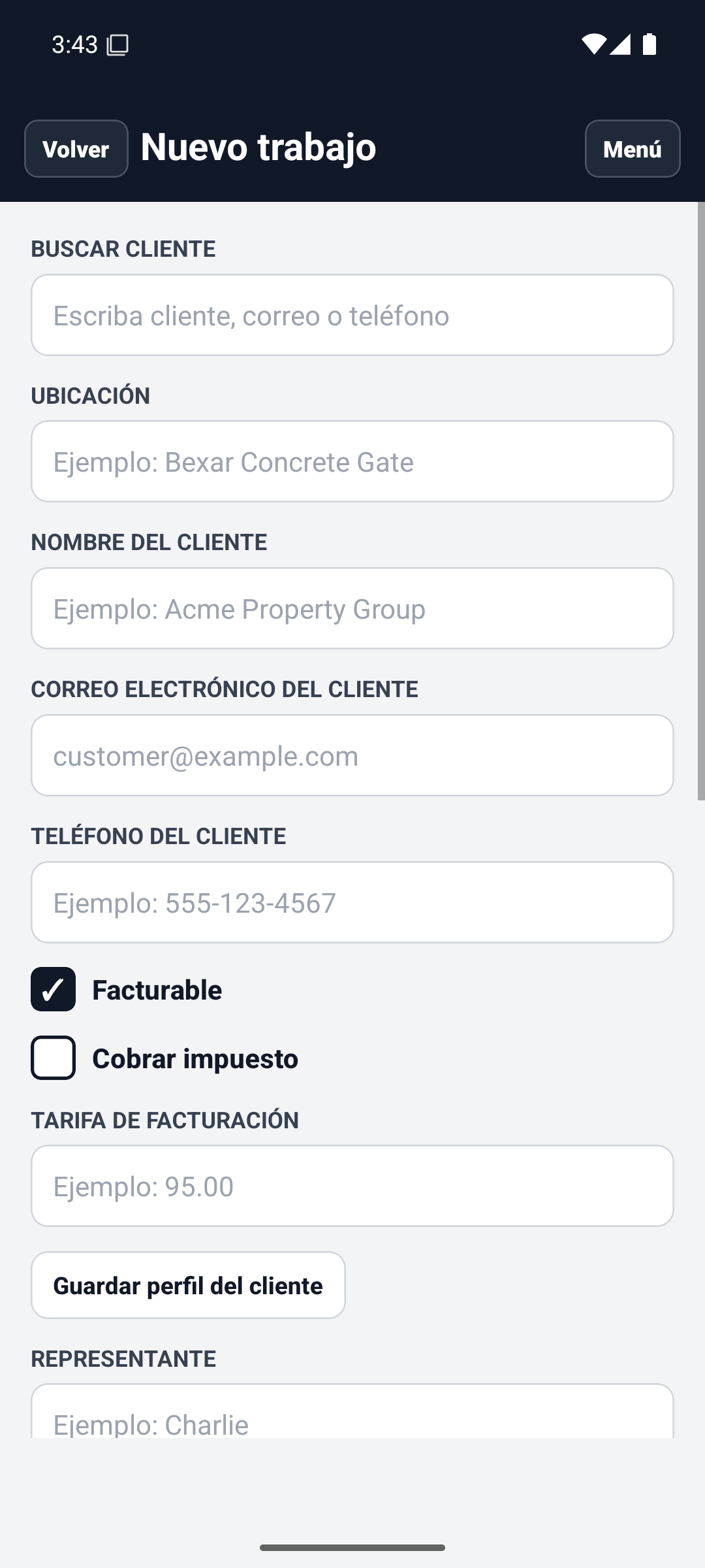 Spanish new job